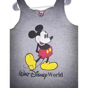 Vintage 90's Disney Designs Mickey‎ Mouse Walt Disney World Tank Top T-Shirt
